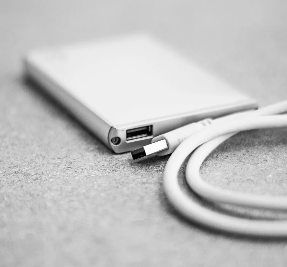 Portable drive with its USB cable